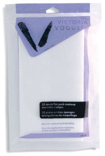 Victoria Vogue 32 ct flat pack Cosmetic Wedges