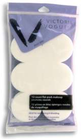 Victoria Vogue Two 6 ct flat pak Cosmetic Rounds
